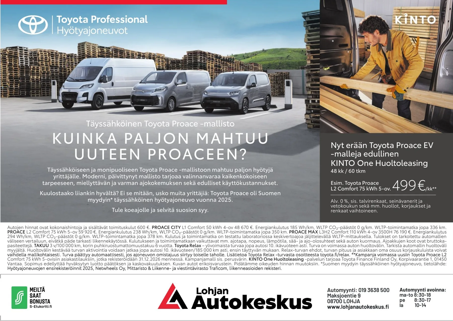 Lohjan Autokeskus – Toyota Proace