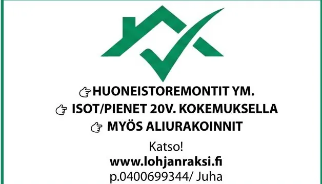 Huoneistoremontit ja julkisivuremontit