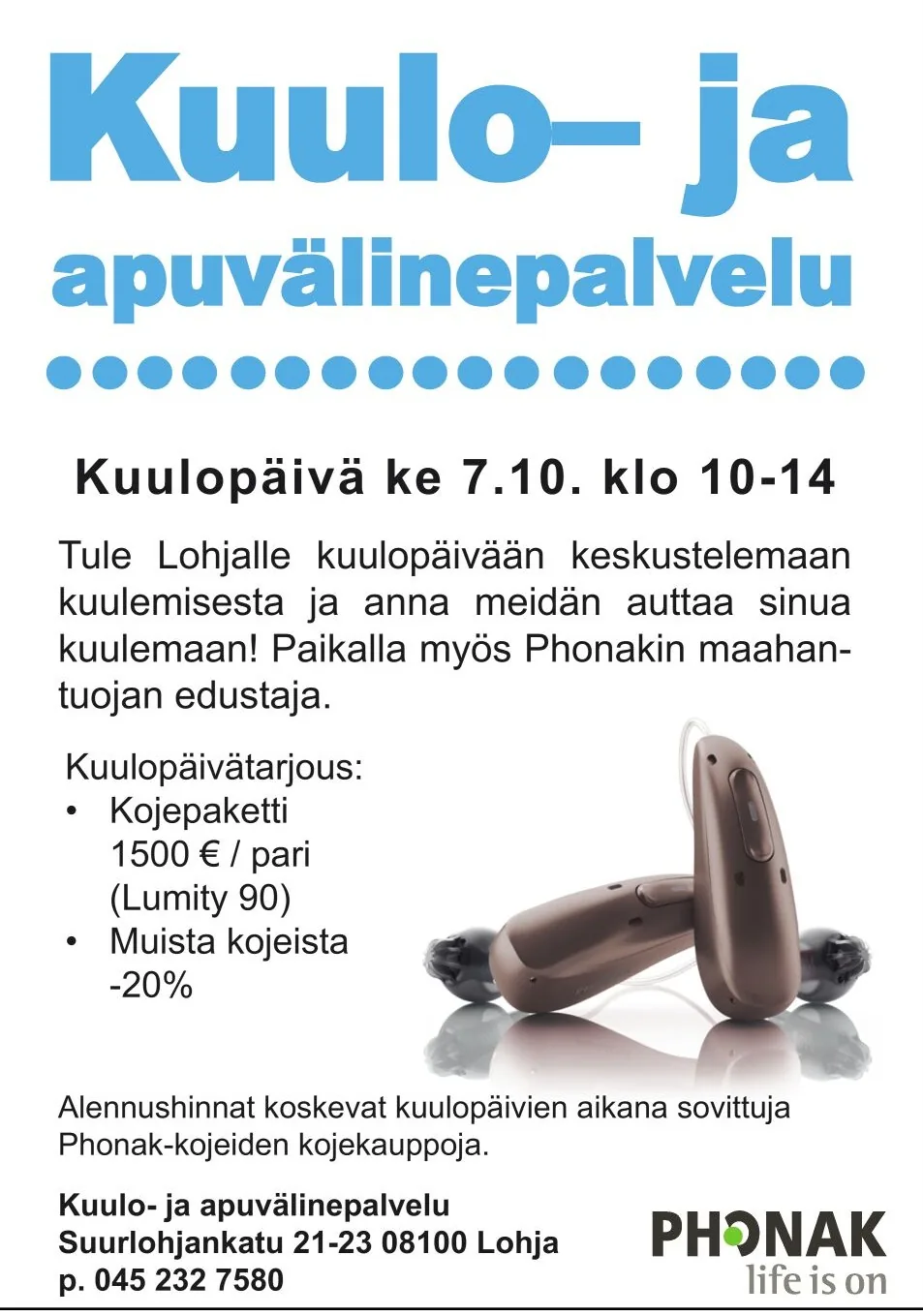 Kuulo- ja apuvälinepalvelu