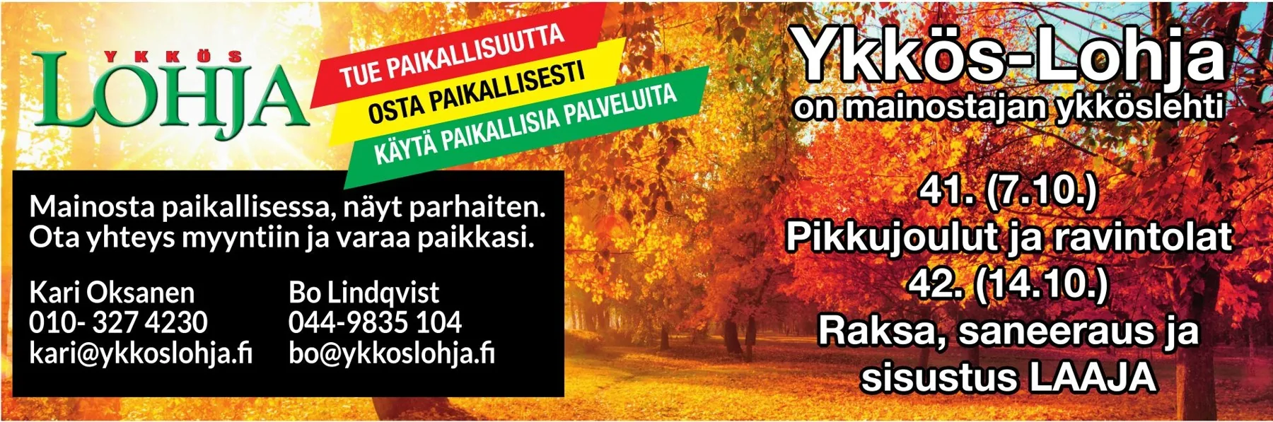 Ykkös-Lohja – tulevat teemanumerot