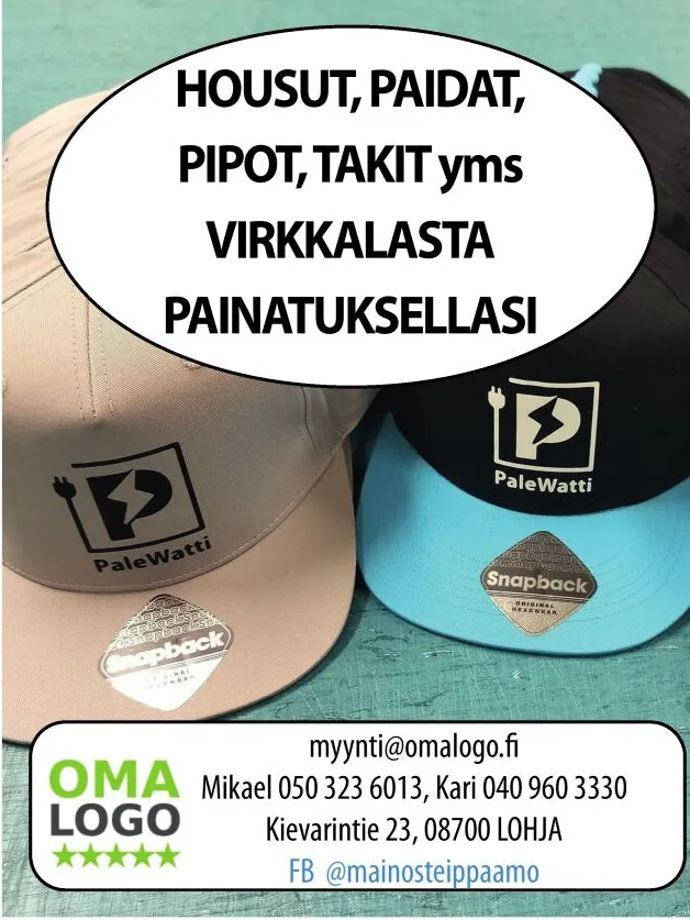 OmaLogo – tekstiilipainatukset