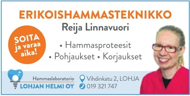 Reija Linnavuori – erikoishammasteknikko