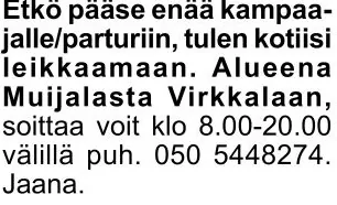 Sekalaisia: kotikäynnit hiustenleikkuuseen