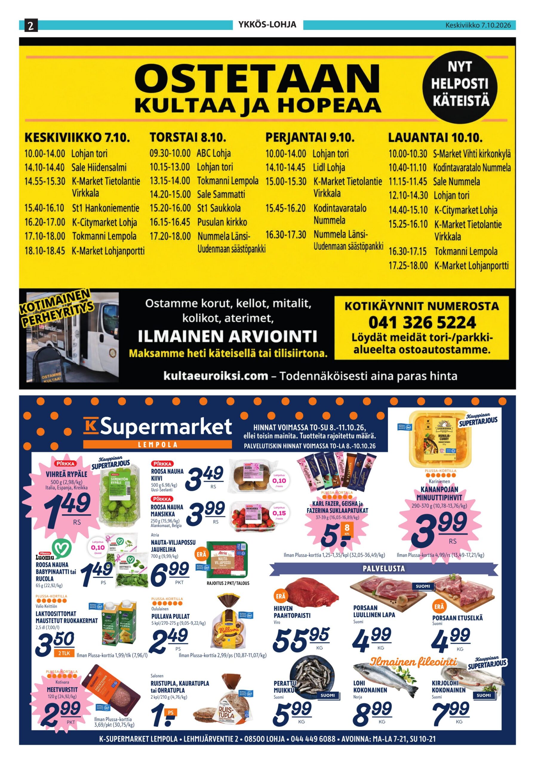 Kultaeuroiksi.com – ostetaan kultaa ja hopeaa
