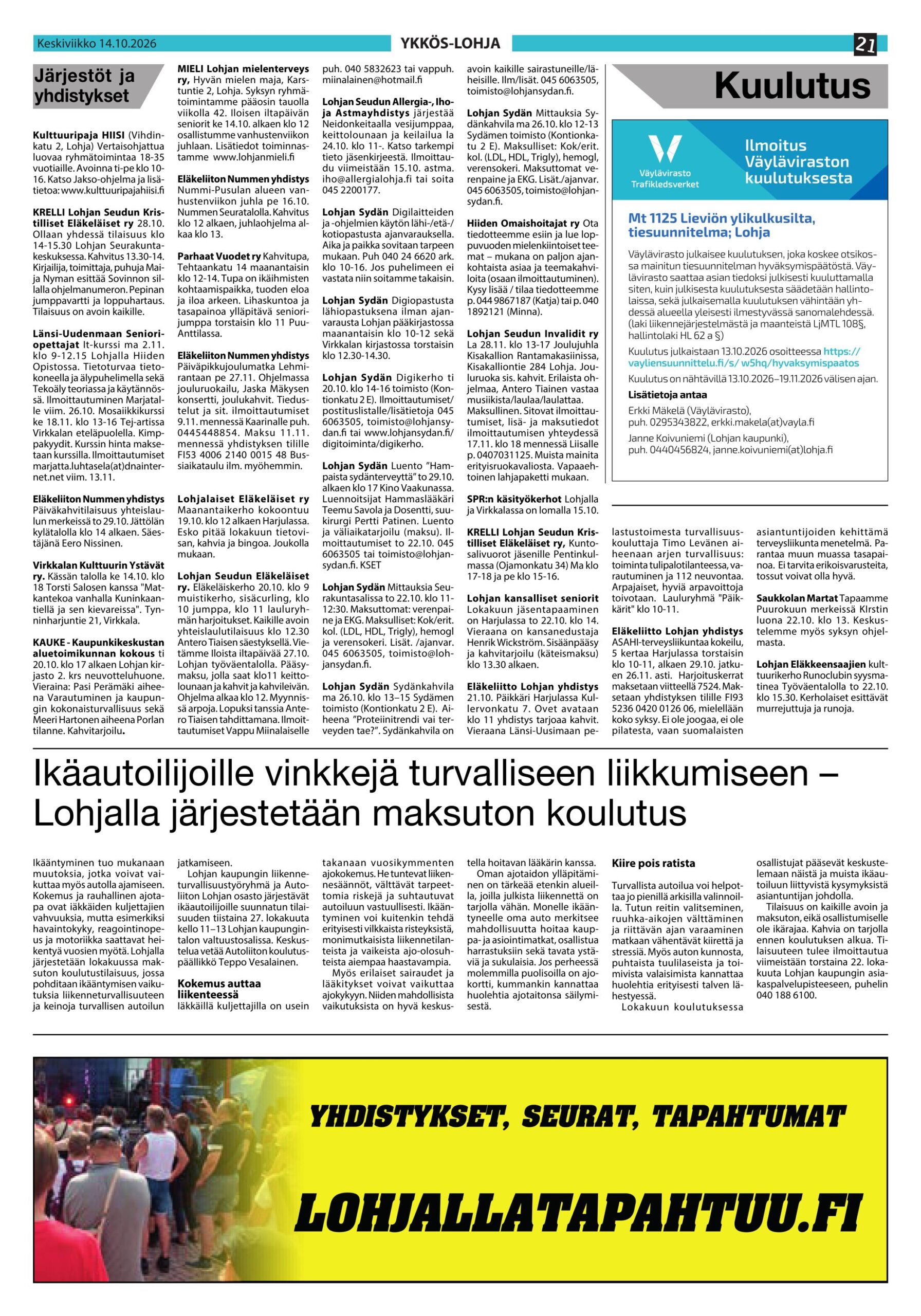 Lohjallatapahtuu.fi
