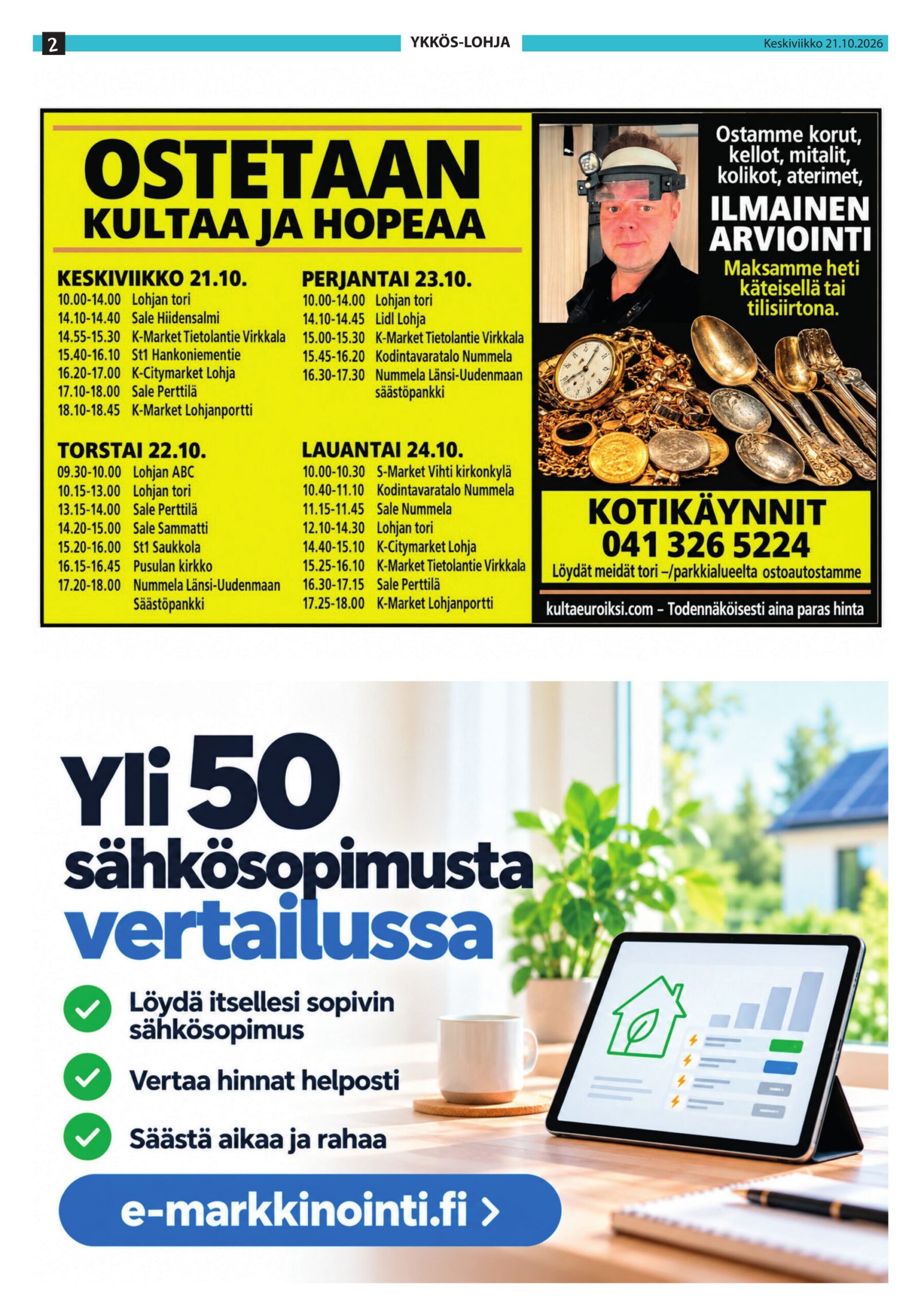 Kultaeuroiksi.com – ostetaan kultaa ja hopeaa
