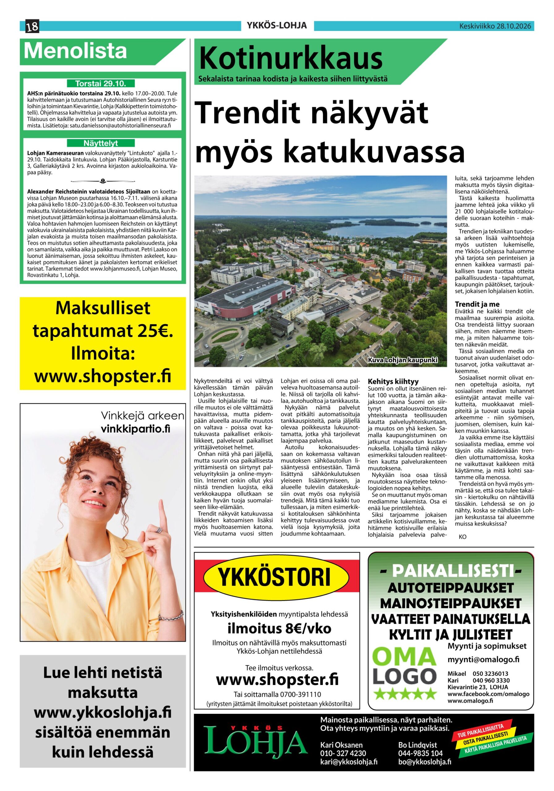 Shopster.fi – maksulliset tapahtumailmoitukset